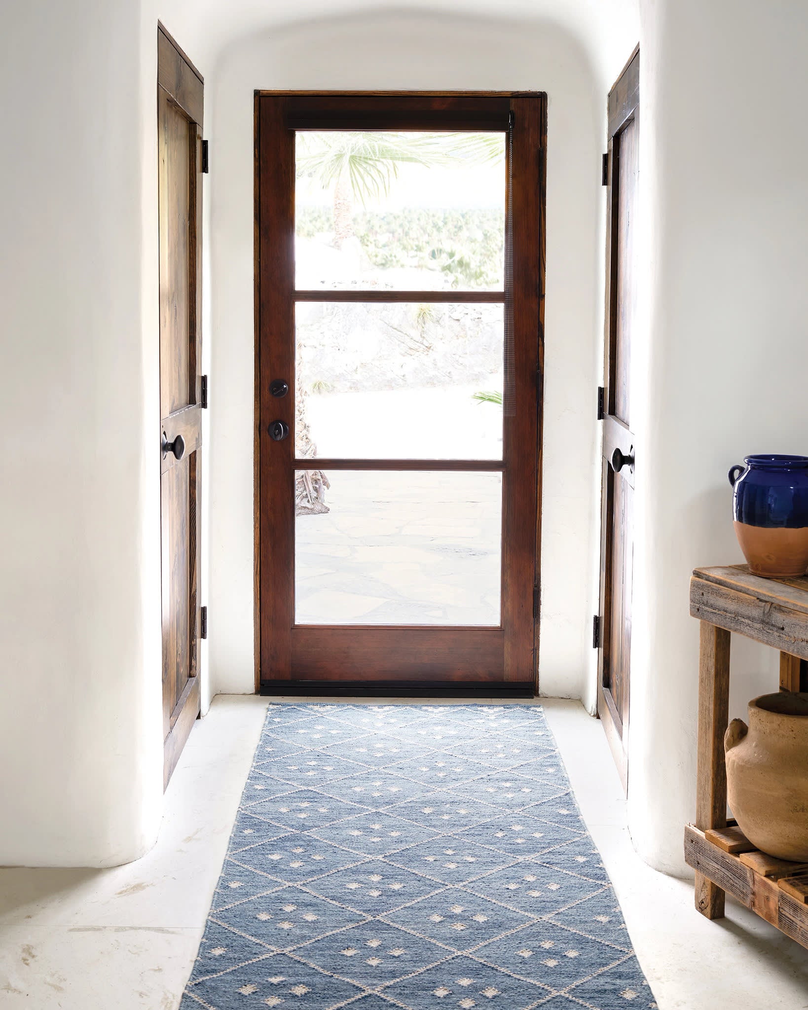 kota handwoven wool rug | indigo kota handwoven wool rug | indigo