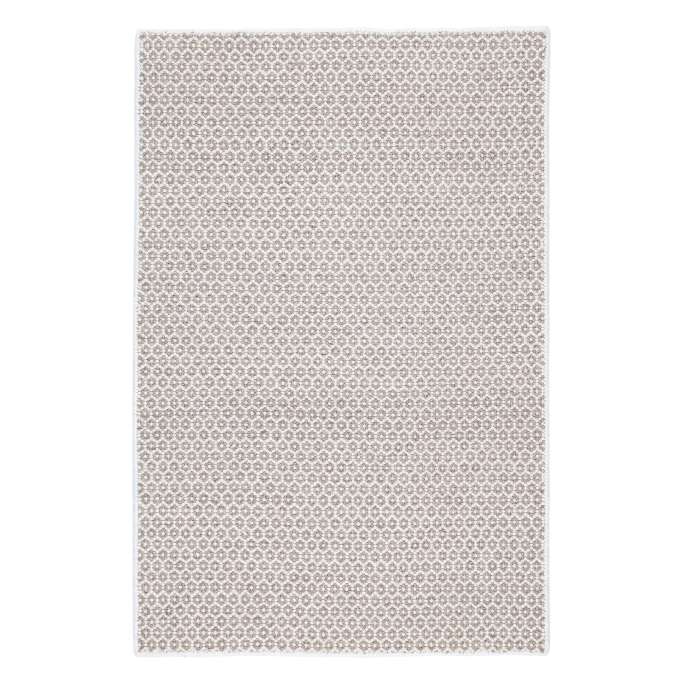 honeycomb handwoven wool rug | ivory/grey honeycomb handwoven wool rug | ivory/grey