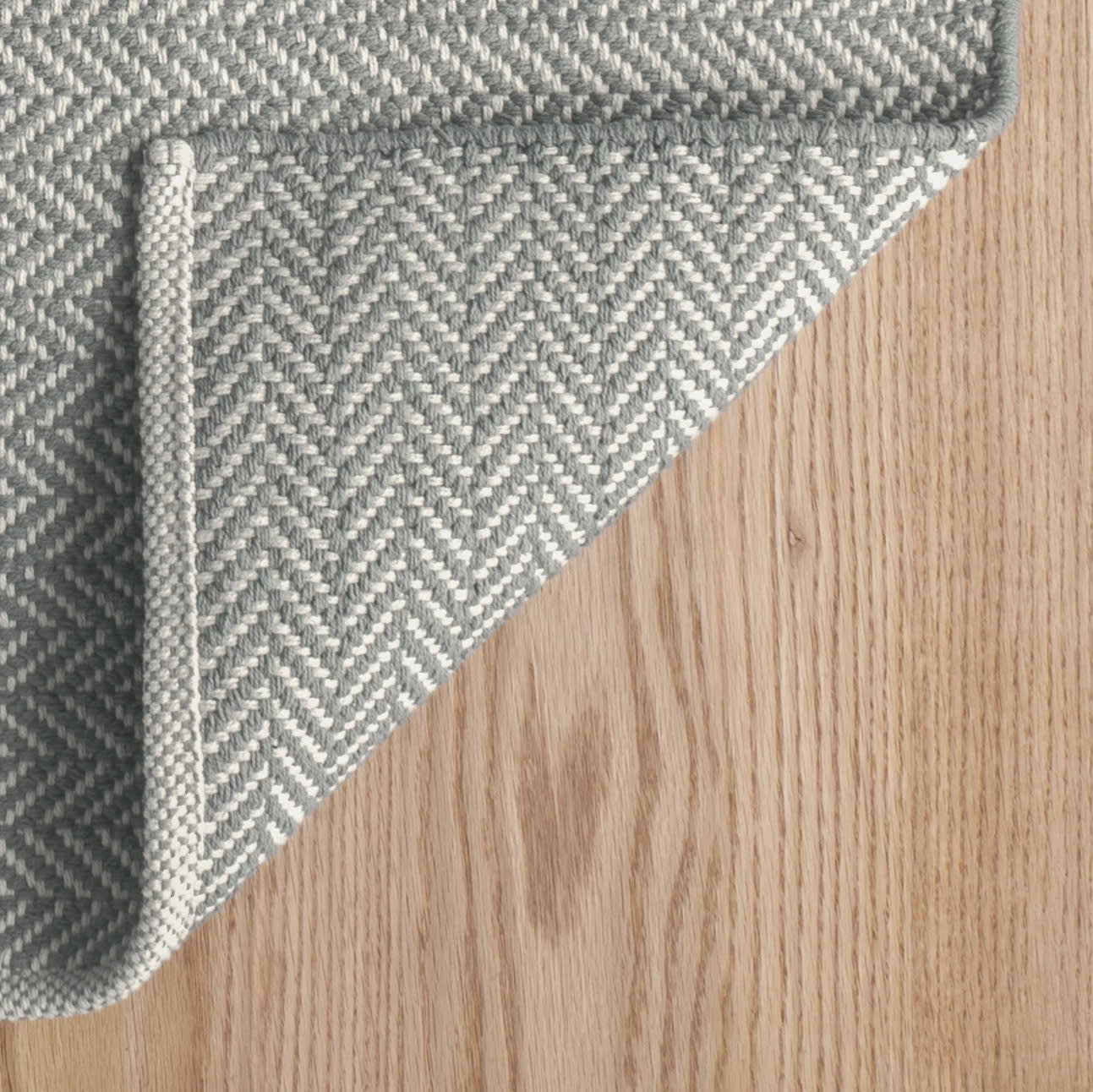 herringbone handwoven cotton rug | slate grey herringbone handwoven cotton rug | slate grey