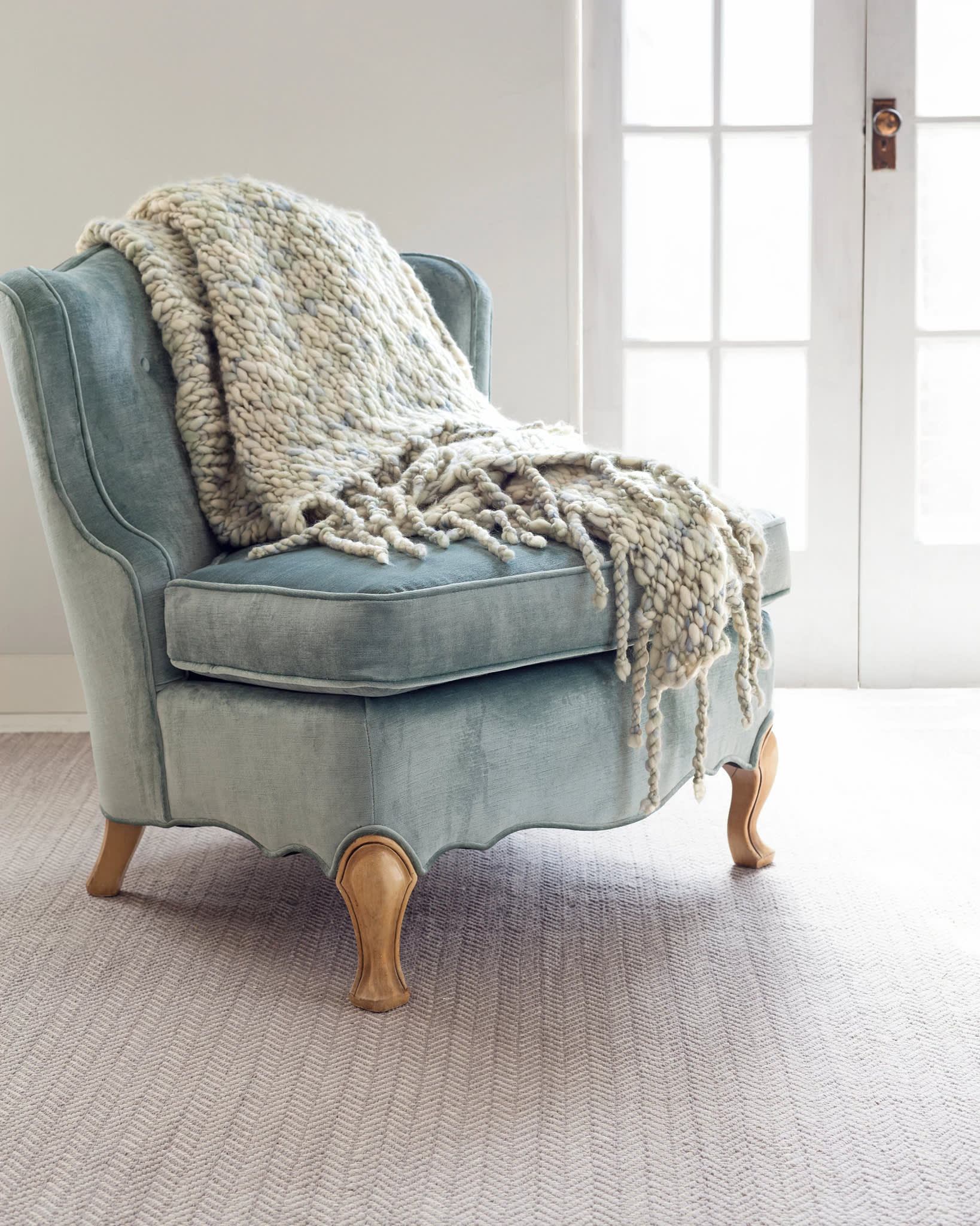 herringbone handwoven cotton rug | dove grey herringbone handwoven cotton rug | dove grey