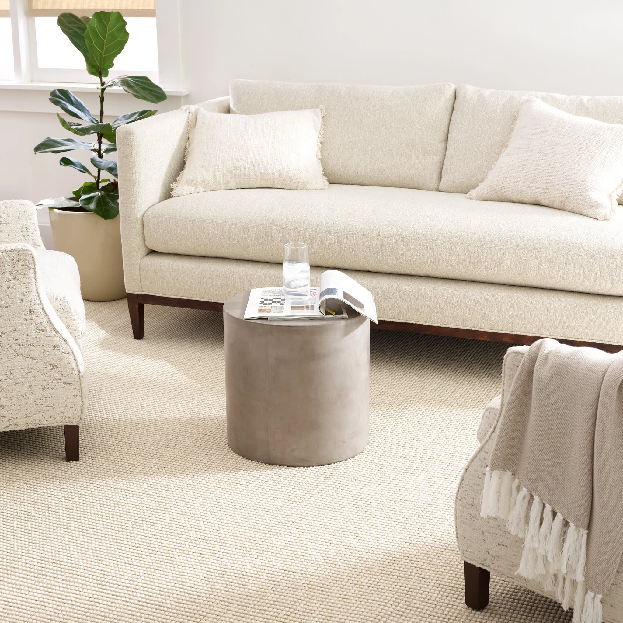 pixel woven sisal/wool rug | wheat pixel woven sisal/wool rug | wheat