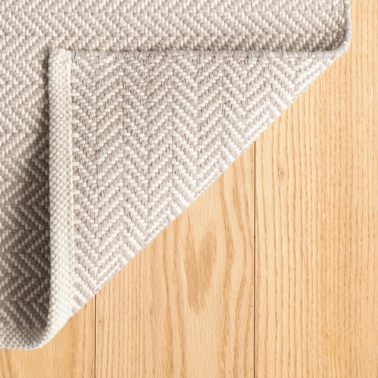 herringbone handwoven cotton rug | dove grey herringbone handwoven cotton rug | dove grey