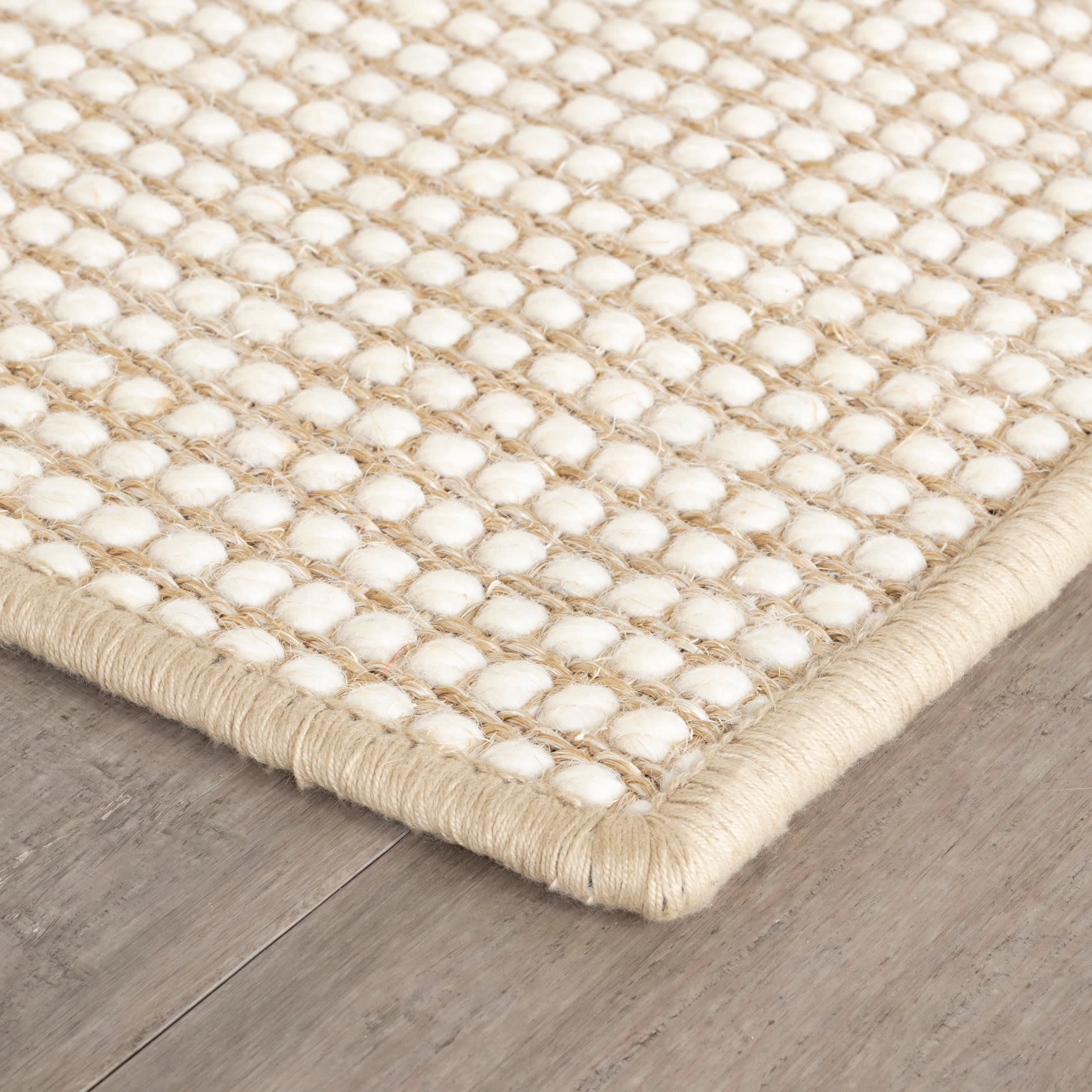 pixel woven sisal/wool rug | wheat pixel woven sisal/wool rug | wheat