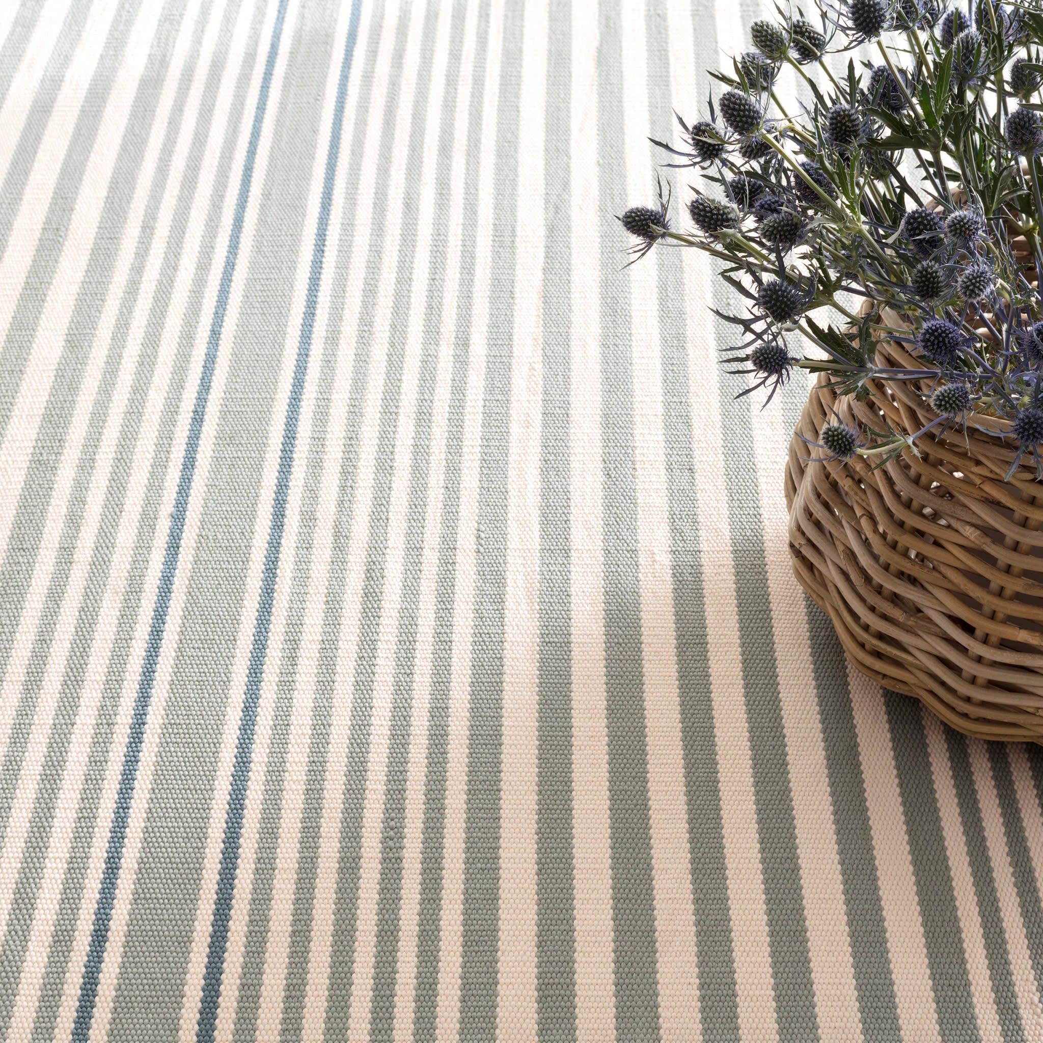 rugby stripe handwoven indoor/outdoor rug | light blue rugby stripe handwoven indoor/outdoor rug | light blue
