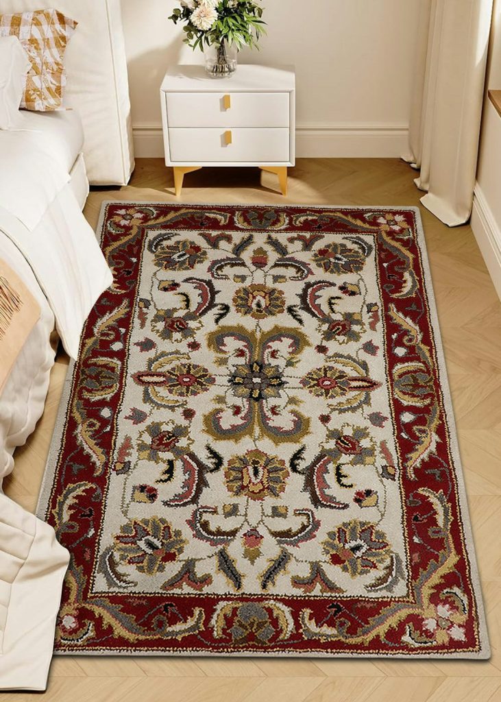 a-traditional-persian-rug-with-intricate-patterns-gljqs21mz5s Upgrade your interiors with premium hand tufted carpets from Kesari Home, designed to offer comfort, style, and value. These carpets are crafted using a specialized tufting technique that allows for detailed patterns, plush textures, and faster production without compromising quality. Hand tufted carpets are known for their soft feel and contemporary appeal, making them a popular choice for modern homes. Available in wool and blended fibers, they provide warmth underfoot while maintaining durability for everyday use.