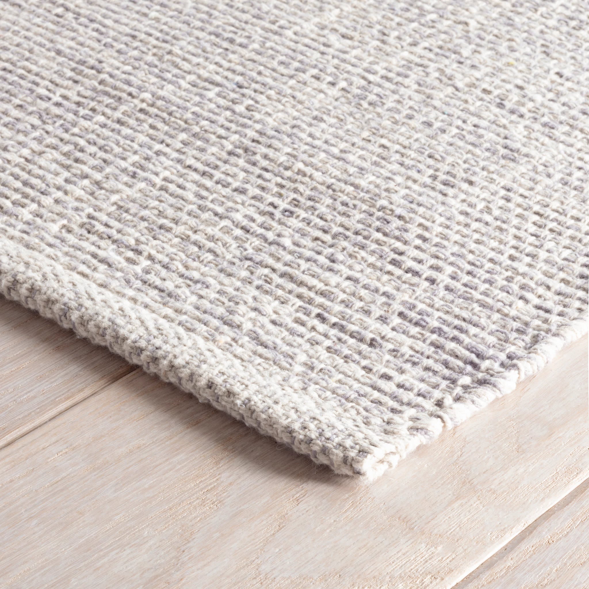 marled handwoven cotton rug | grey marled handwoven cotton rug | grey