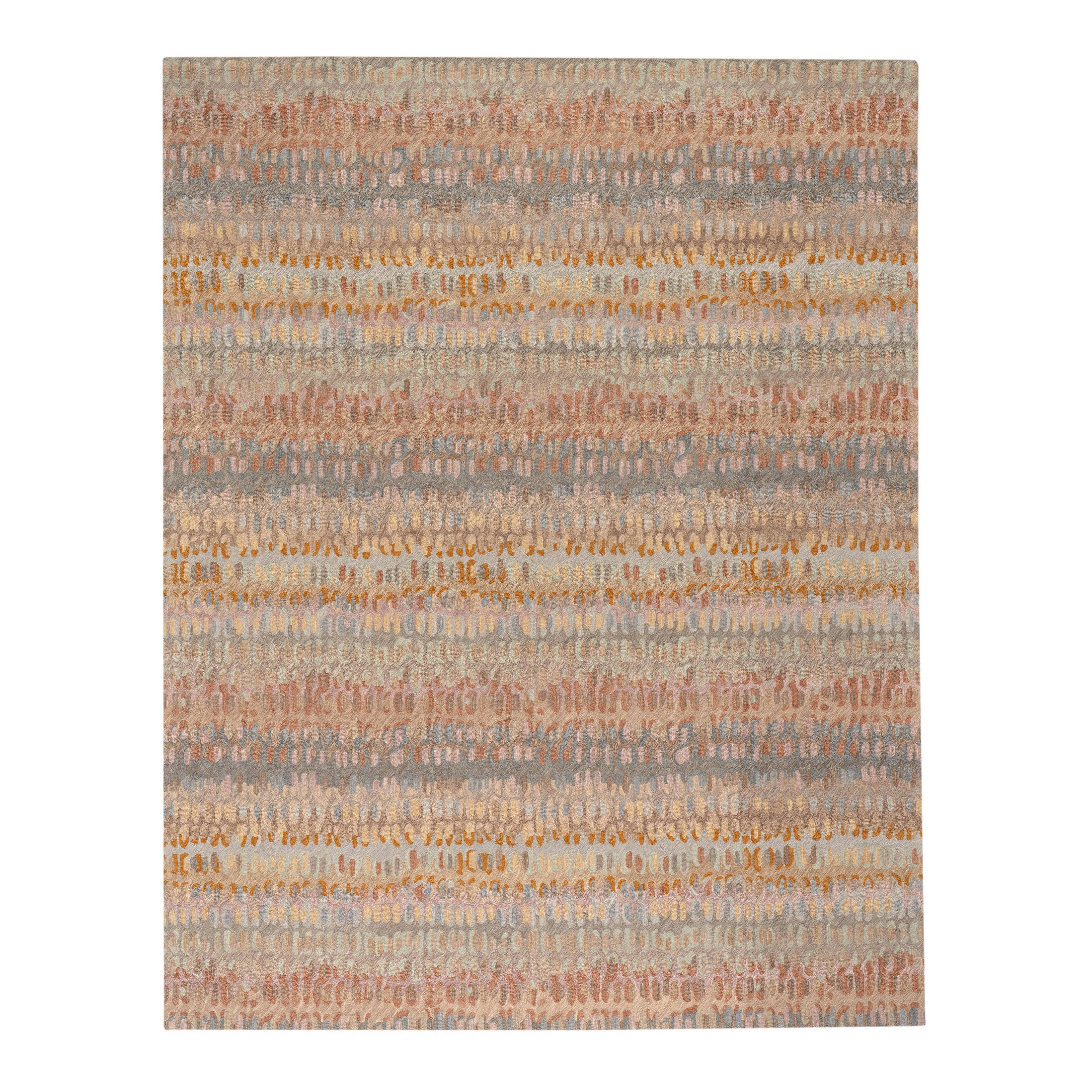 paint chip hand micro hooked wool rug | stone paint chip hand micro hooked wool rug | stone