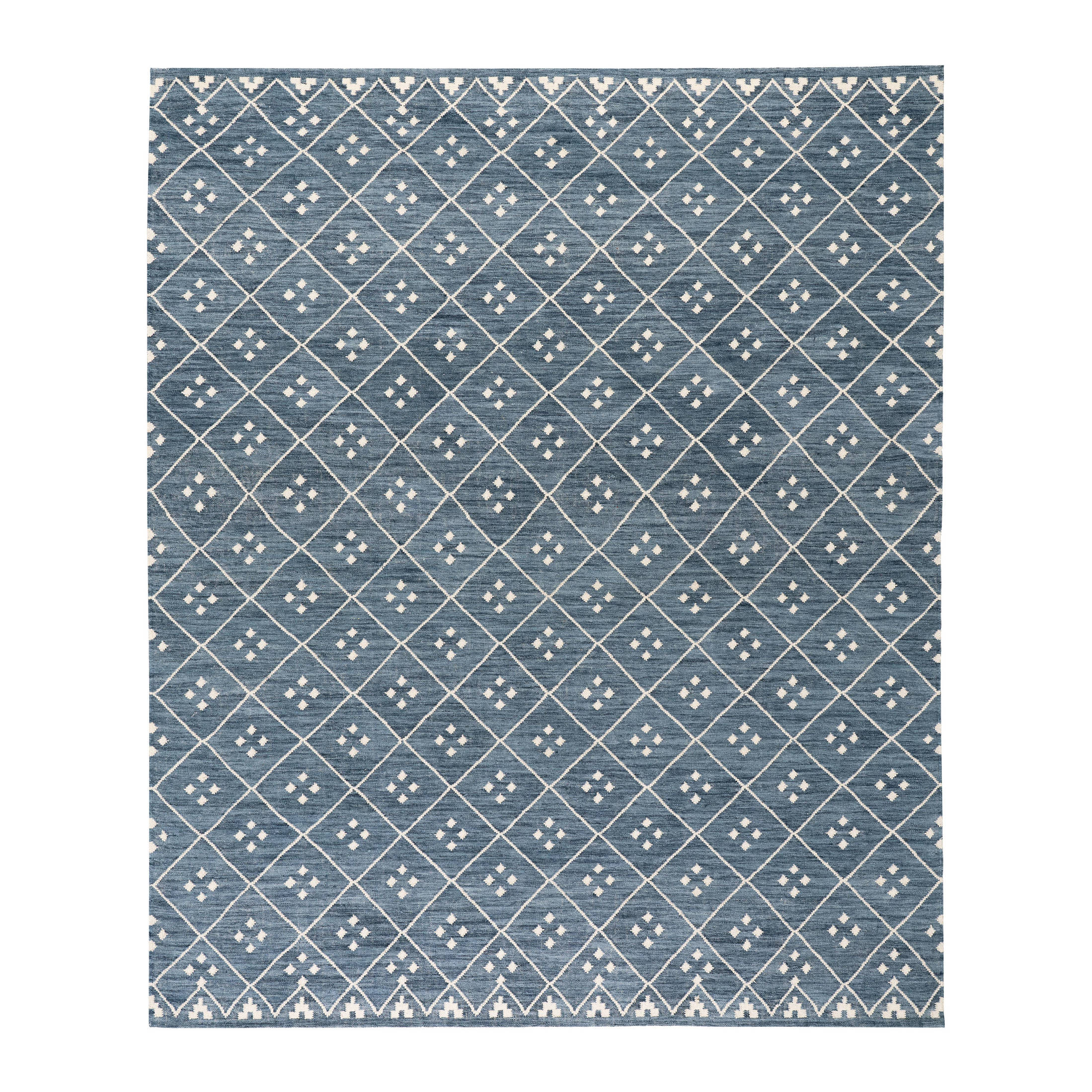 kota handwoven wool rug | indigo kota handwoven wool rug | indigo
